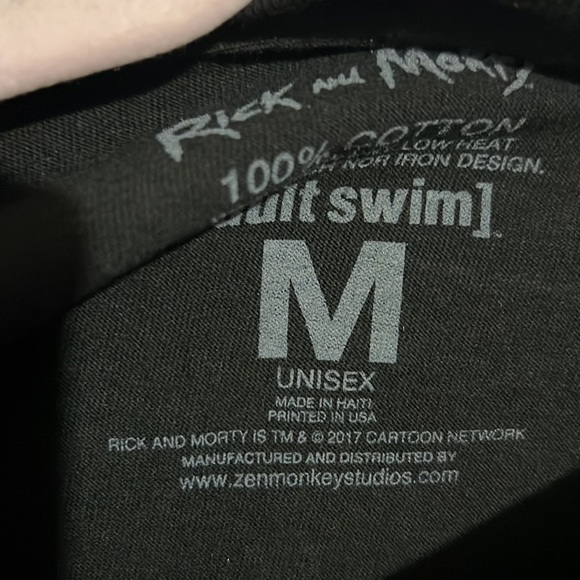 Rick and morty black and green r shirt adult swim cotton shirt new - Picture 6 of 6
